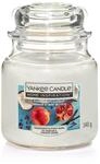 Yankee Candle Duftkerze Mittleres Glas Pomegranate Coconut 340 g, wei&szlig;