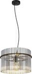 Globo H&auml;ngeleuchte Gorley schwarz chrom 40 x 150 cm E27