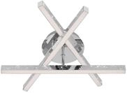 Briloner LED Deckenleuchte Rey 40 cm, chrom, Glitzereffekt