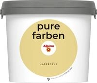 Alpina Pure Farben Wandfarbe hafergelb 2,5 L