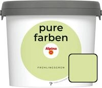 Alpina Pure Farben Wandfarbe fr&uuml;hlingsgr&uuml;n 2,5 L