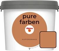 Alpina Pure Farben Wandfarbe kupferorange 2,5 L