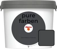 Alpina Pure Farben Wandfarbe anthrazitgrau 2,5 L