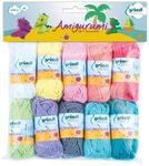 Gr&uuml;ndl Baumwollgarn Amigurumi Candy Pastellfarben 10 x 10 g