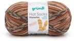 Gr&uuml;ndl Wolle Hot Socks Manerba 4-fach 100 g braun-beige-graubraun-natur