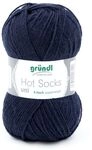Gr&uuml;ndl Wolle Hot Socks uni 50 g marine