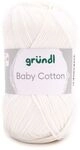 Gr&uuml;ndl Wolle Baby Cotton 50 g wei&szlig;