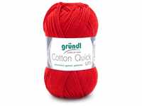 Gründl Wolle Cotton Quick 50 g uni kirsche GLO663608328
