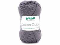 Gründl Wolle Cotton Quick 50 g uni mausgrau GLO663608325