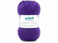 Gründl Wolle Cotton Quick 50 g uni pflaume GLO663608323