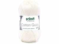 Gründl Wolle Cotton Quick 50 g uni wollweiß GLO663608335