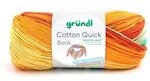 Gr&uuml;ndl Wolle Cotton Quick Batik 100 g hellblau-gr&uuml;n-mais-orange
