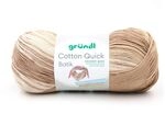 Gr&uuml;ndl Wolle Cotton Quick Batik 100 g natur-braun-beige