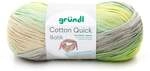 Gr&uuml;ndl Wolle Cotton Quick Batik 100 g natur t&uuml;rkis gelb gr&uuml;n