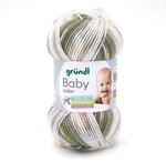 Gr&uuml;ndl Wolle Baby color 50 g olive natur jade grau multicolor