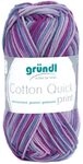 Gr&uuml;ndl Wolle Cotton Quick print 50 g aubergine multicolor