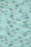 Gr&uuml;ndl Wolle Cotton Quick print 50 g mint-blau-wei&szlig;-grau-mix color