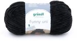 Gr&uuml;ndl Wolle Funny uni 100 g schwarz