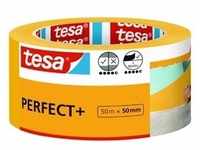 tesa Malerband Perfect+ 50 m x 50 mm, gelb