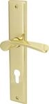 S&uuml;dmetall T&uuml;rgriff-Garnitur Langschild Nelson PZ Messing br&uuml;niert gold 237 x...