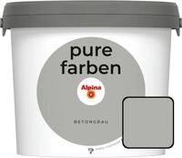 Alpina Pure Farben Wandfarbe betongrau 2,5 L
