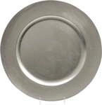 Kaemingk Kunststoffteller silber &Oslash; 33 cm