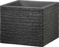 Scheurich Pflanzgef&auml;&szlig; Muretto 38 x 38 x 33 cm schwarz granit