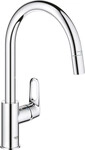 Grohe K&uuml;chenarmatur Start Flow verchromt mit herausziehbarer Brause