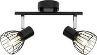 Brilliant 2er Spot Blacky schwarz 25,5 x 14 cm E14