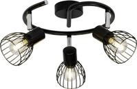 Brilliant 3er Spot Blacky schwarz &Oslash; 30 cm E14