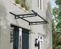 Canopia Vordach Bremen 2050 Grau Alu 205 x 94 cm