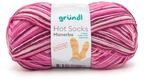 Gr&uuml;ndl Wolle Hot Socks Manerba 4-fach 100 g pink-bordeaux-flamingo-natur