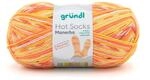 Gr&uuml;ndl Wolle Hot Socks Manerba 4-fach 100 g orange-gelb-natur