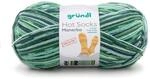 Gr&uuml;ndl Wolle Hot Socks Manerba 4-fach 100 g hellgr&uuml;n-tannengr&uuml;n-blau-natur