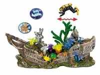 Nobby Aqua Ornaments Schiffswrack mit Taucher & Pflanzen