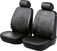 Walser Autositzbezug Kunstleder Soft Nappa schwarz f&uuml;r zwei Vordersitze 6-teilig