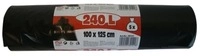 M&uuml;lls&auml;cke 240 L 1000 x 1250 mm schwarz, 5 St&uuml;ck, LDPE ca. 50 m&micro;
