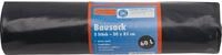 Trendline Bausack 60 L, 150 m&micro;, schwarz, 5 St&uuml;ck