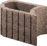 Kann Pflanzstein Mini Plus 35 x 20 x 20 cm braun