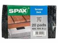 Spax Terrassen Pads 100 x 100 x 8 mm - - 20 Stk.