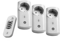 Intertechno Funk-Steckdosen ITI-3 mit Handsender Smart Home 3er Set