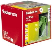 Fischer Spreizd&uuml;bel SX Plus Green 12.0 x 60 mm - 20 St&uuml;ck