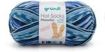 Gr&uuml;ndl Wolle Hot Socks Manerba 4-fach 100 g hellblau-blau-nachtblau-natur