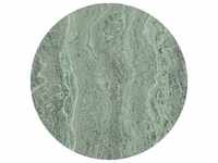 Komar Vlies Fototapete Dot Green Marble Ø 125 cm, selbstklebend