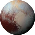 Komar Vlies Fototapete Dot Pluto &Oslash; 125 cm, selbstklebend