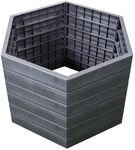 Garantia Hochbeet Ergo L 75 95 x 110 x 75 cm, wood, mit Flora Wassersystem