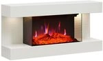 BALDERIA Elektrokamin wei&szlig; Ida 1000/1800 Watt 41,8 x 82 cm