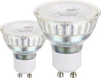 Eglo LED Leuchtmittel GU10 2er Pack Reflektor 3 W warmwei&szlig; klar