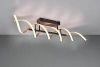 Trio LED-Deckenleuchte Sequence 20,5 x 90 cm warmwei&szlig;-neutralwei&szlig; messing matt