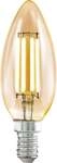Eglo LED Leuchtmittel C35 E14 Kerzenform 4 W warmwei&szlig; amber